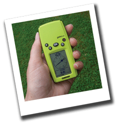 Garmin Geko GPS unit in action!